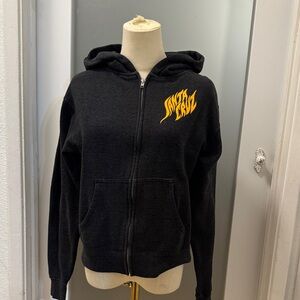 Santa Cruz Skateboards Black zipper hoodie